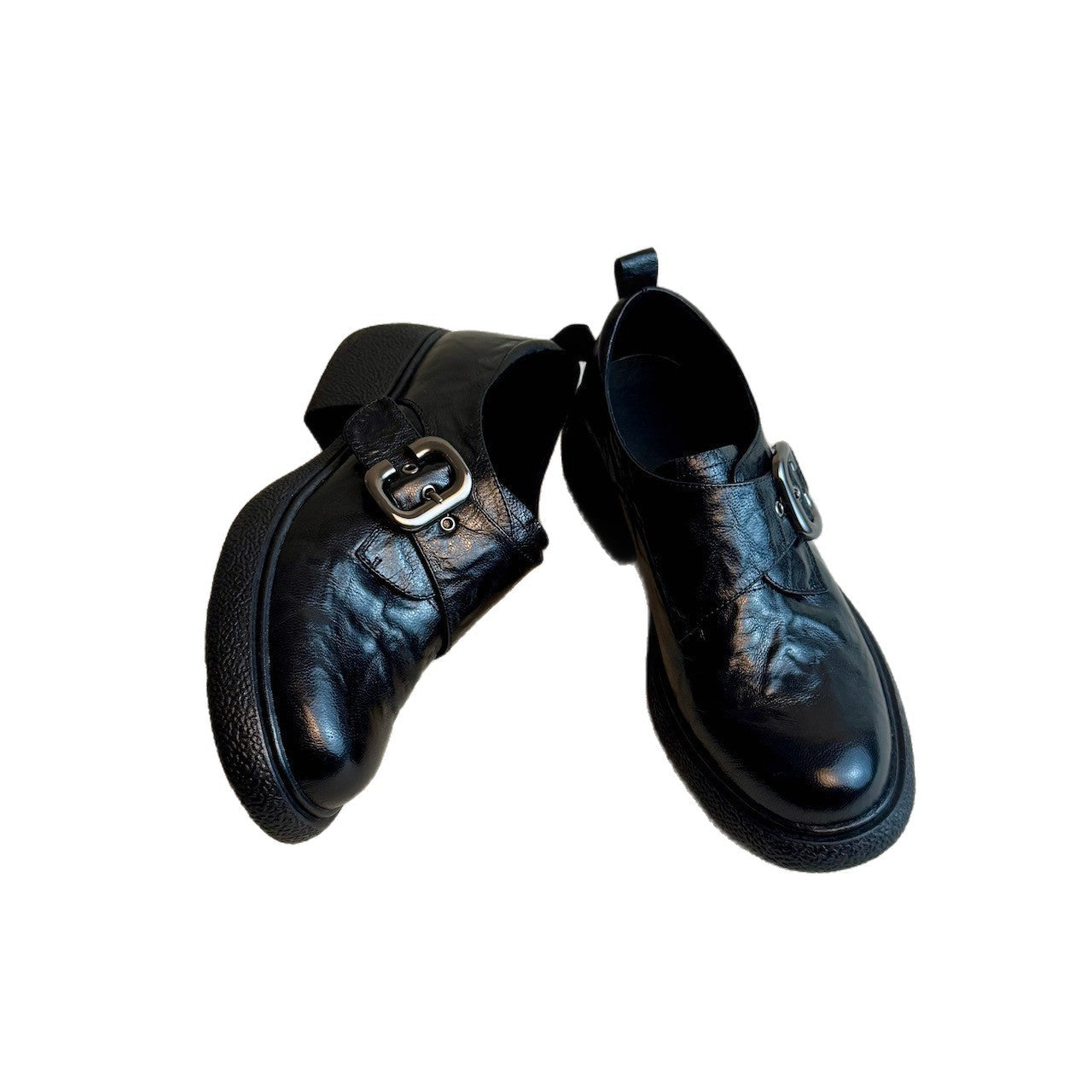 Damen Moderne Halbschuhe mit verstellbarem Riemen und bequemer Sohle R&B