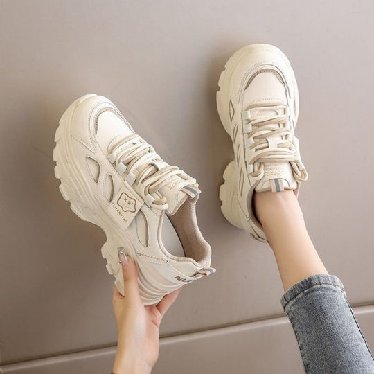 Damen Sportliche Chunky Sneakers mit ergonomischer Dämpfung und atemberaubender Oberflächenstruktur R&B