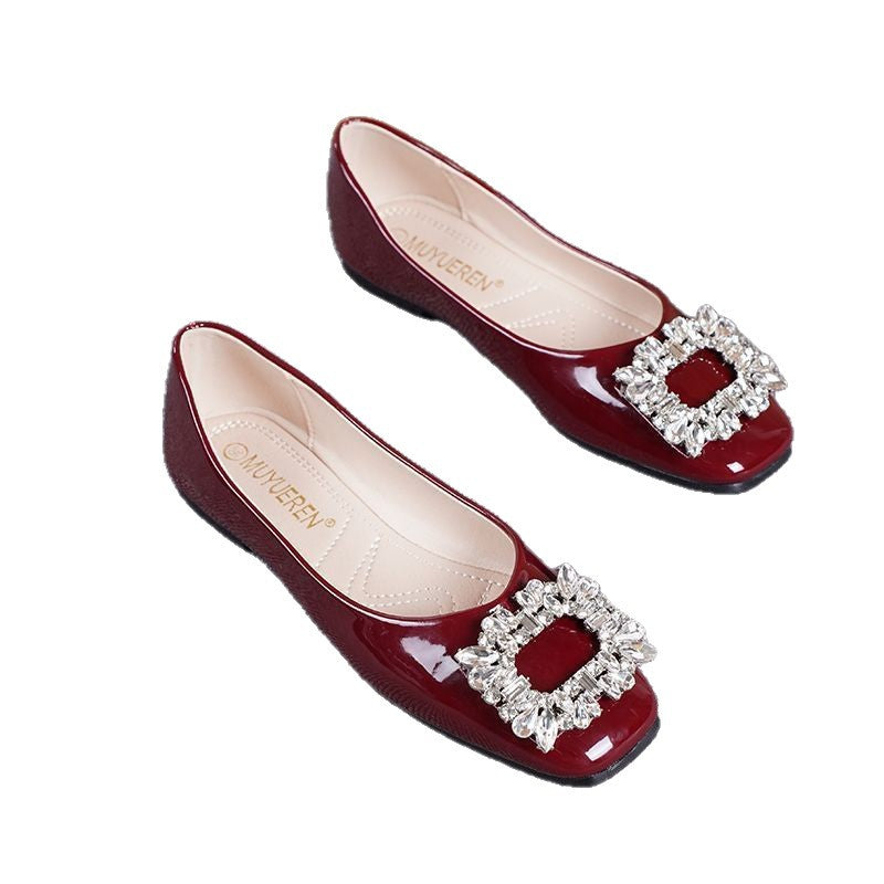 Damen Ballerinas mit extravagantem Schmuckdetail R&B