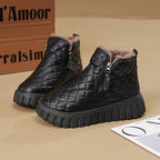 Damen Winterliche Stiefel mit isoliertem Innenfutter und praktischen Reißverschluss R&B
