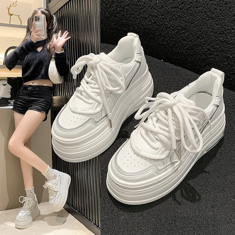 Damen modische Plateau-Sneaker mit atmungsaktiver Sohle und schickem Design R&B
