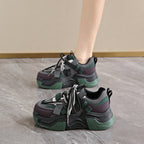 Damen Sportliche Chunky Sneakers mit innovativer Schnürtechnologie R&B