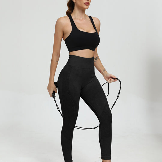 Damen Hochwertige Sportleggings mit hohem Bund R&B