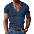 Damen V-Ausschnitt T-Shirt R&B