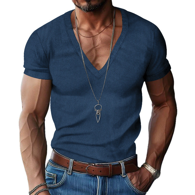 Damen V-Ausschnitt T-Shirt R&B