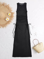Damen Langer Wickelstrandkleid R&B