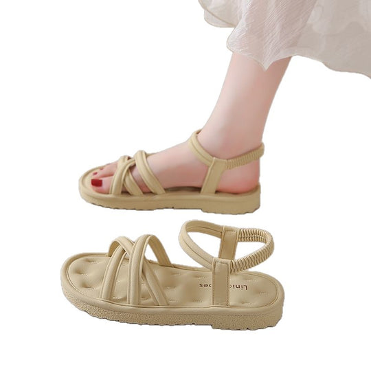 Damen bequeme Sandalen mit elastischem Riemensystem R&B
