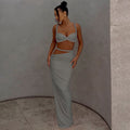 Damen Elegantes Maxikleid mit raffinierter Wickeloptik und verführerischen Details R&B
