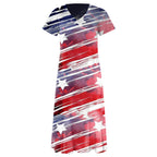 Damen Grafik Maxikleid R&B