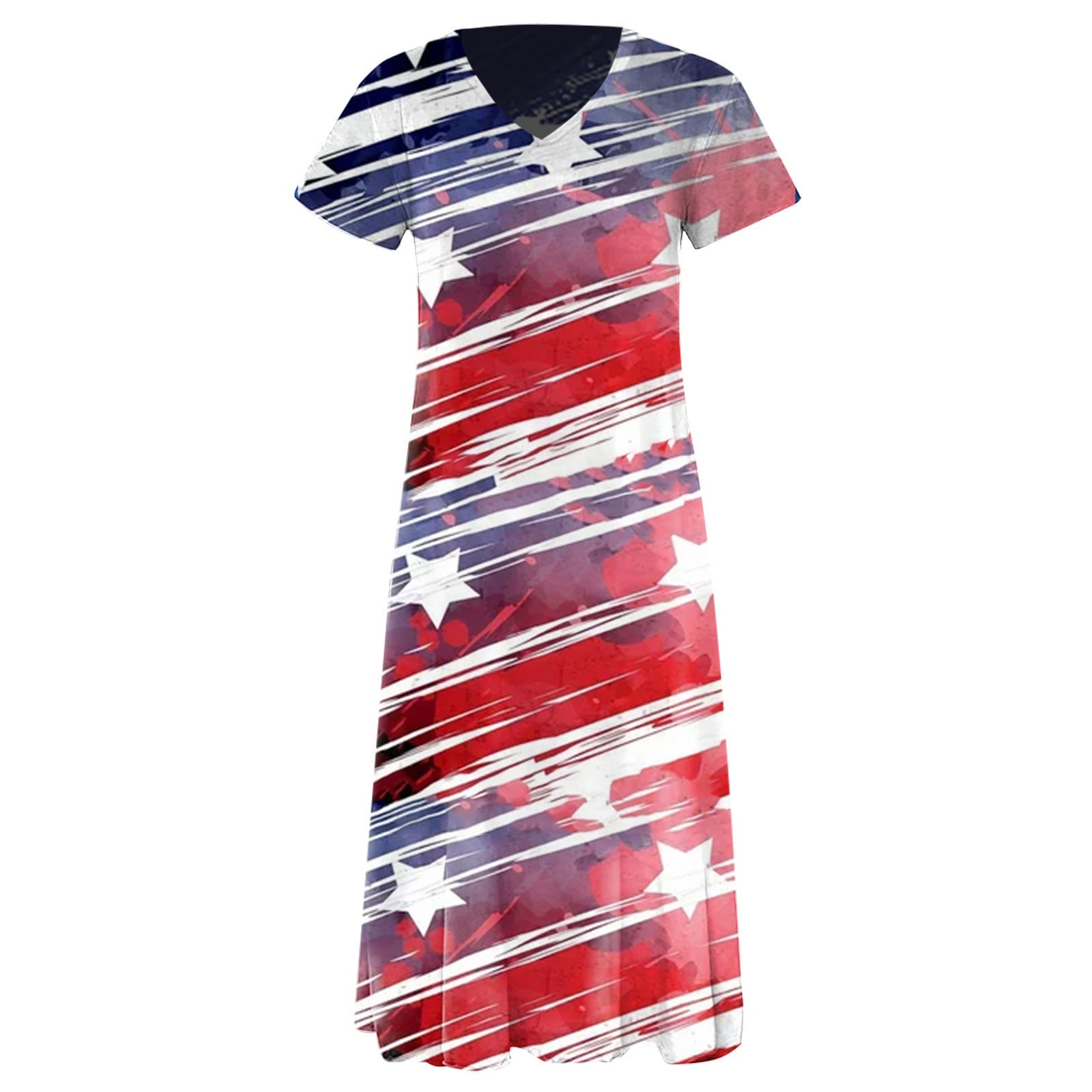Damen Grafik Maxikleid R&B