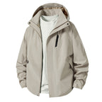 Herren technische Übergangsjacke mit verstellbarem Kapuzenrand R&B