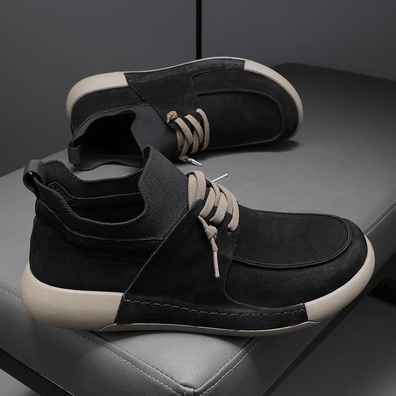 Damen sportive Sneakers mit elastischem Schaft und rutschfester Sohle R&B