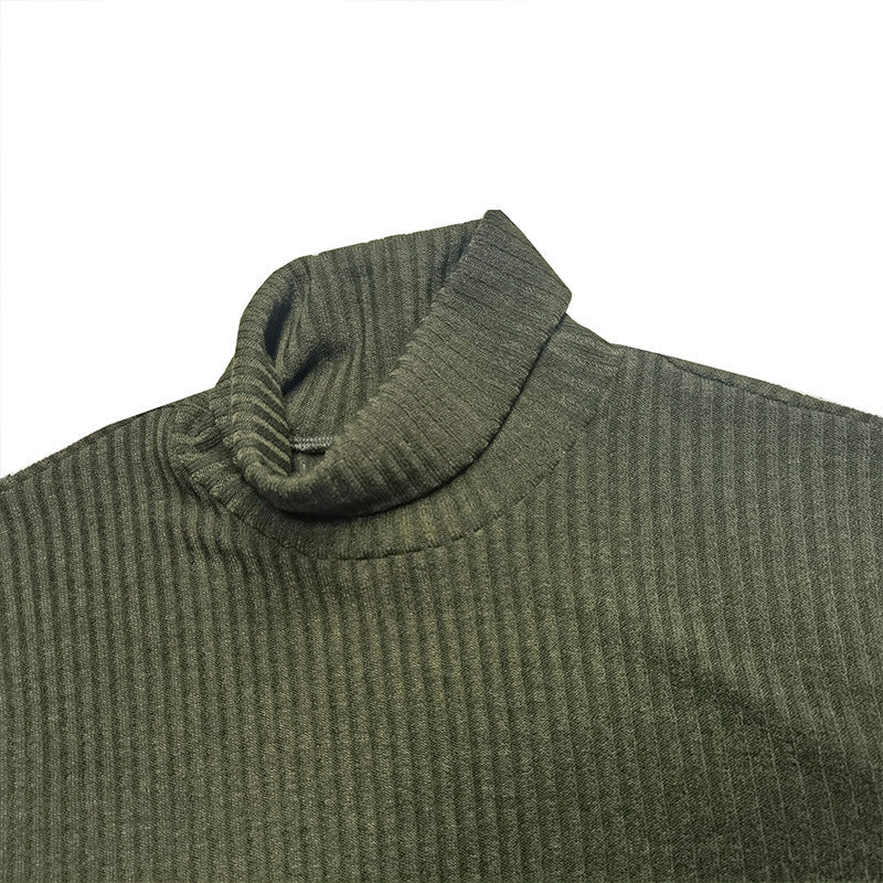 Herren feiner Rollkragenpullover aus strukturiertem Strick R&B