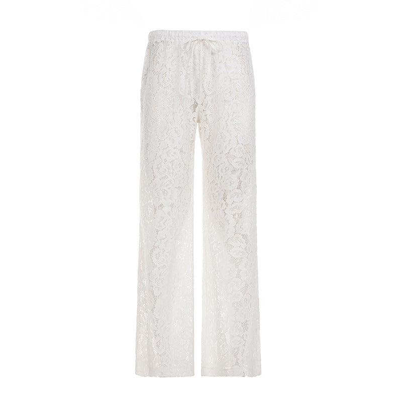 Damen elegante Spitzenhose R&B
