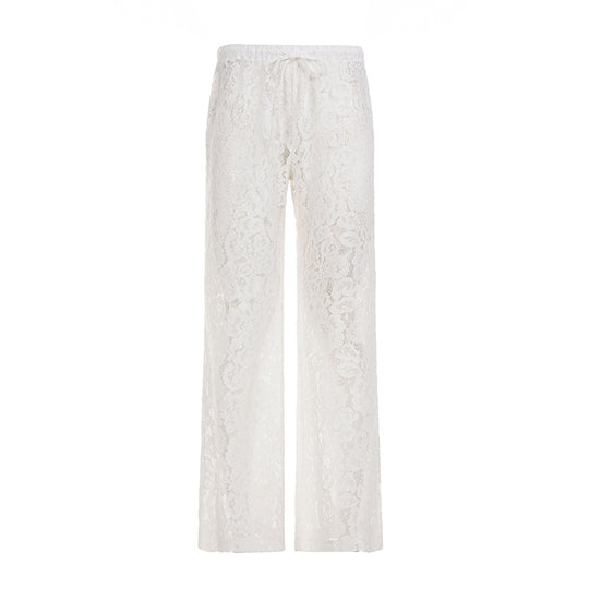 Damen elegante Spitzenhose R&B