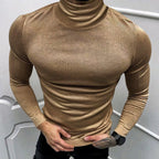 Herren eleganter Rollkragenpullover aus hochwertigem Baumwollmix R&B