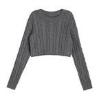Damen Grobstrickpullover mit strukturiertem Muster und lässigem Schnitt R&B