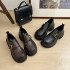 Damen modische Clogs mit robuster Sohle und dekorativem Schnallenverschluss R&B