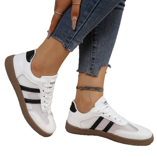 Damen Atmungsaktive Freizeitsneakers mit sportlichem Mesh-Obermaterial und flexiblem Sohlenprofil R&B