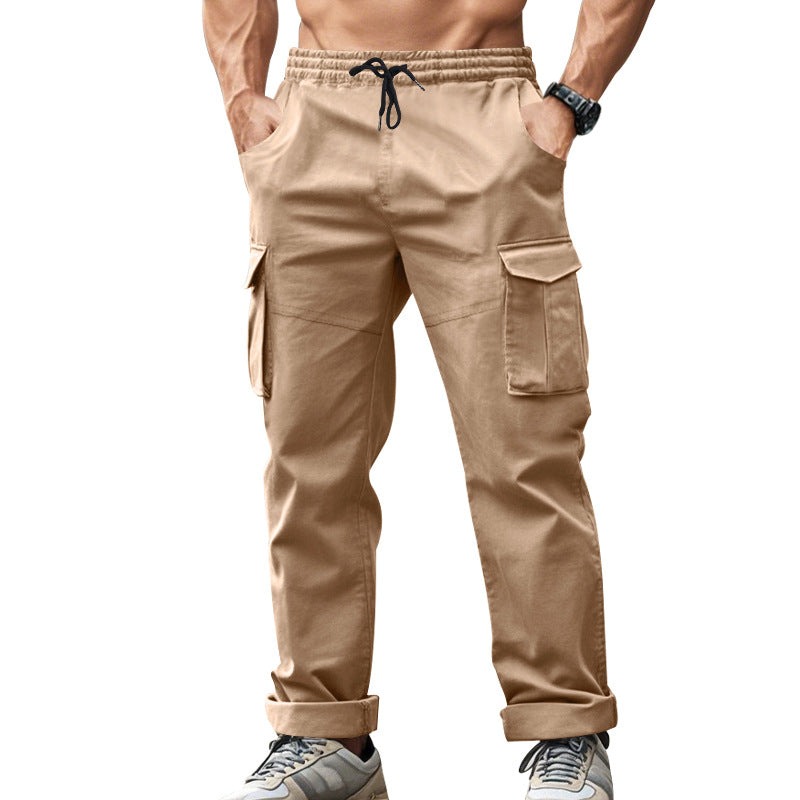 Herren Cargo-Hose mit praktischen Seitentaschen und elastischem Bund R&B