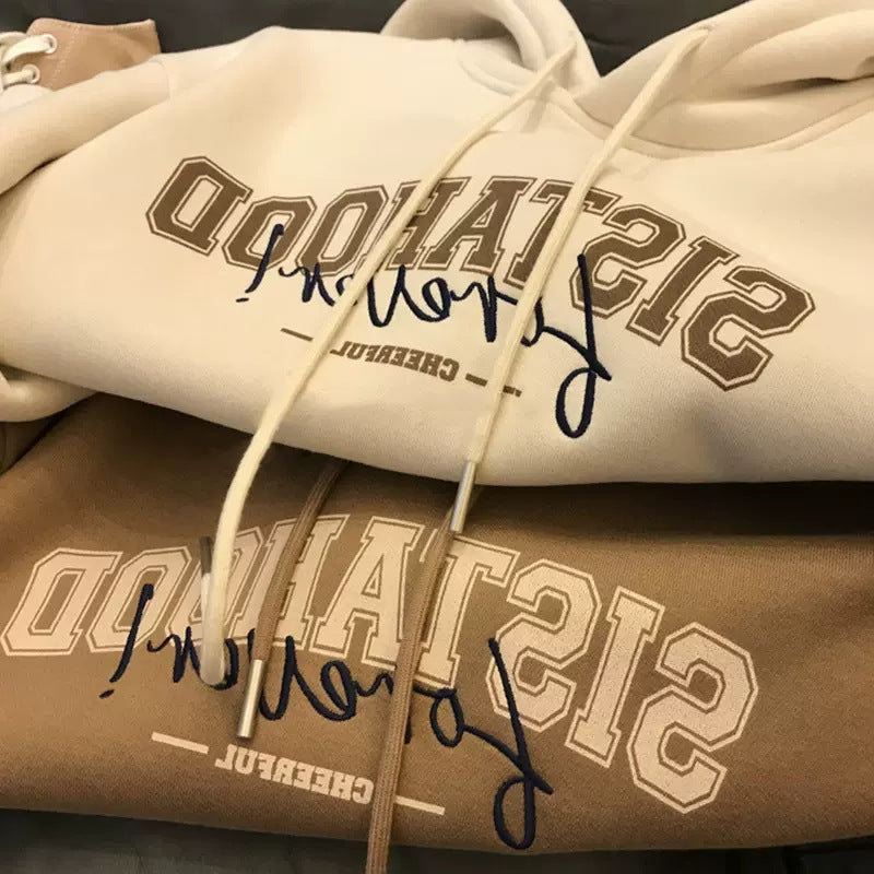 Damen Hoodie mit kreativem Schriftzug und lässigem Oversized-Schnitt