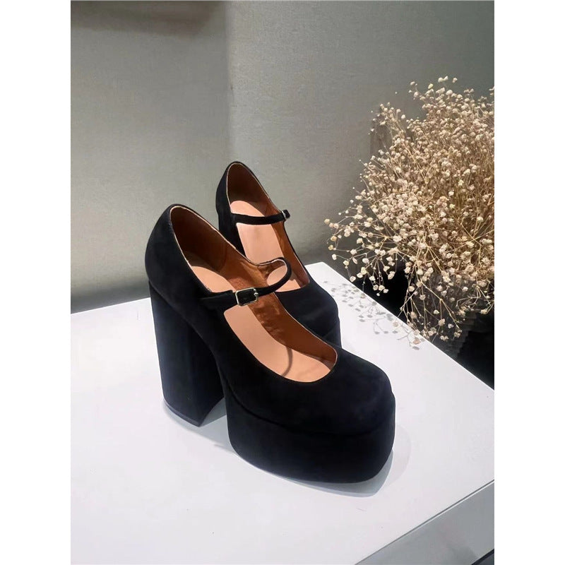 Damen Plateau-Pumps mit verstellbarem Riemchen R&B