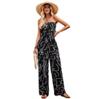 Damen Langbein Jumpsuit mit floralem Design und praktischen Taschen R&B