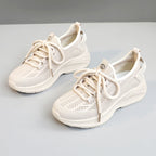 Damen moderne Sneakers mit atmungsaktiver Mesh-Oberfläche und dämpfendem Sohlenprofil R&B