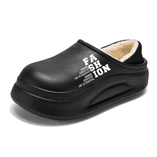 Damen Bequeme Hausschuhe mit warmem Innenfutter und rutschfester Sohle R&B