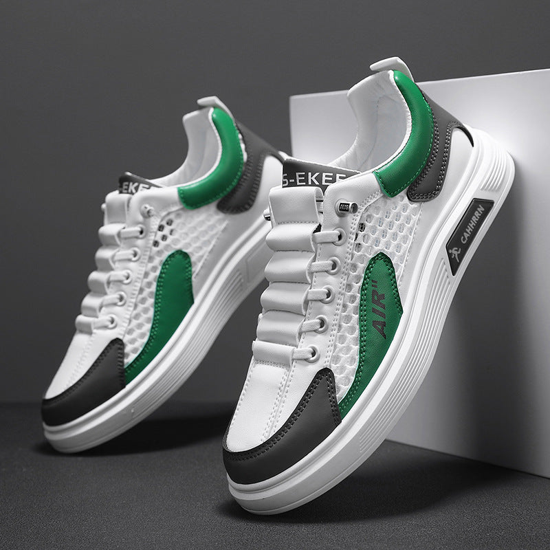 Damen Sportliche Mesh-Sneaker mit atmungsaktiver Oberflächenstruktur und dämpfender Sohle R&B