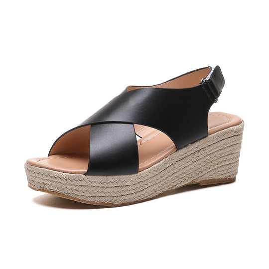 Damen Wedge-Sandalen mit elegantem Schnitt und komfortablem Fußbett R&B