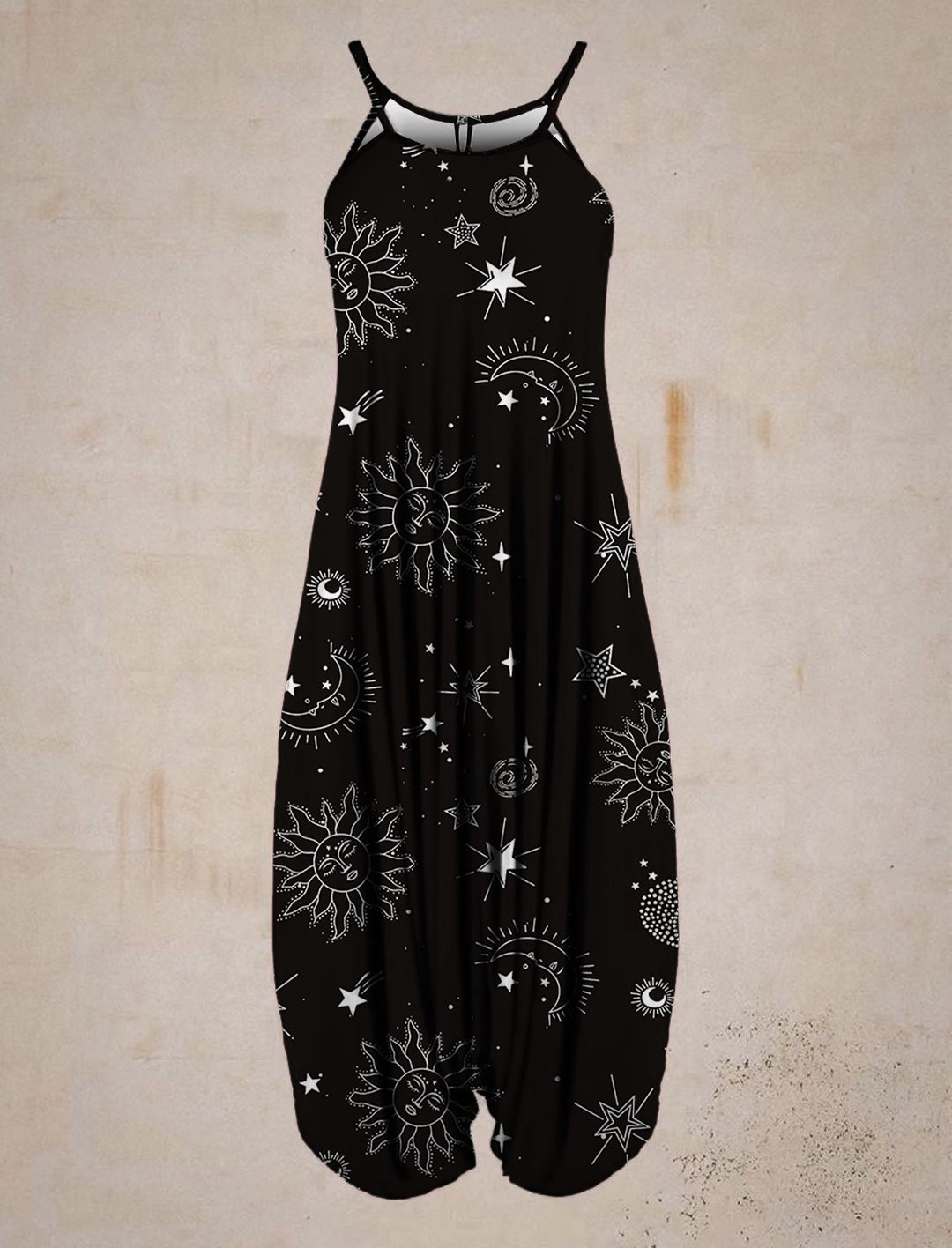 Damen Jumpsuit mit astrologischem Print R&B