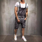 Herren Denim-Latzhose im modernen Used-Look