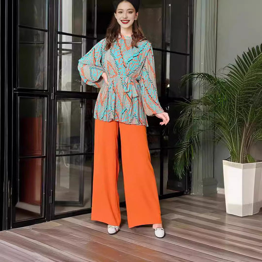 Damen Modischer Oversize-Blazer mit Gürtel R&B