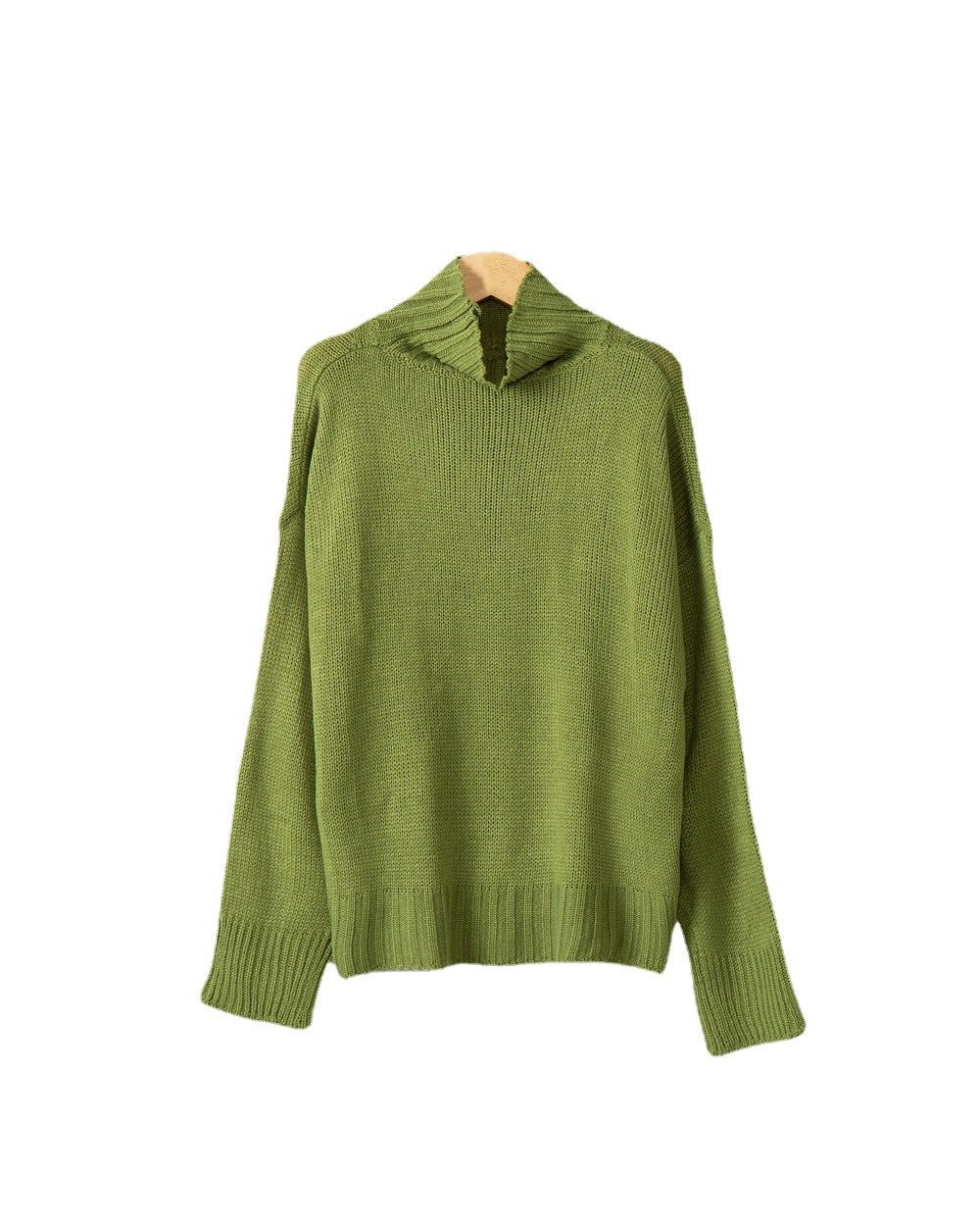 Damen hochgeschlossener Strickpullover mit strukturiertem Design R&B