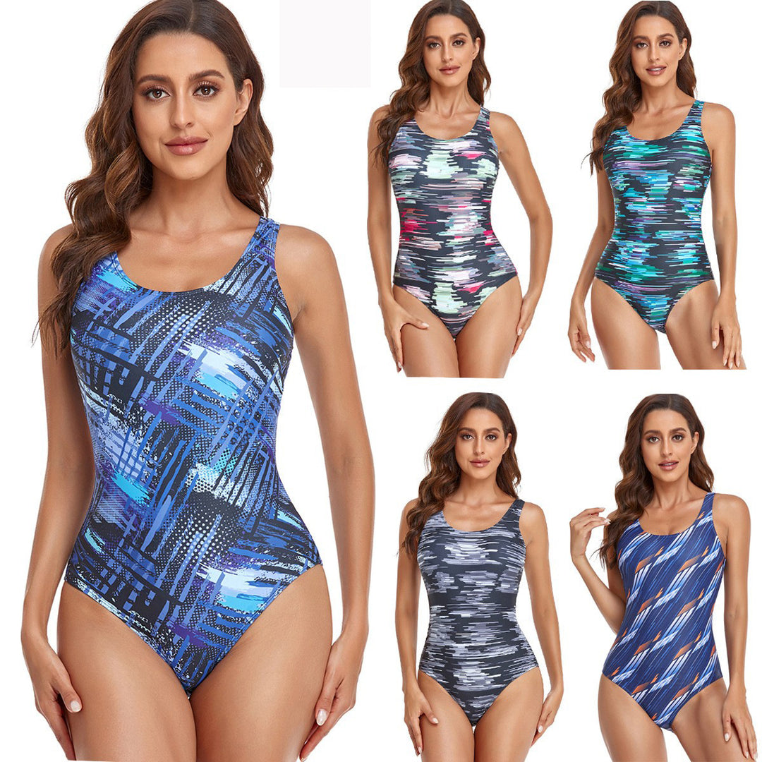Damen Sportlicher Hochleistungs Badeanzug R&B