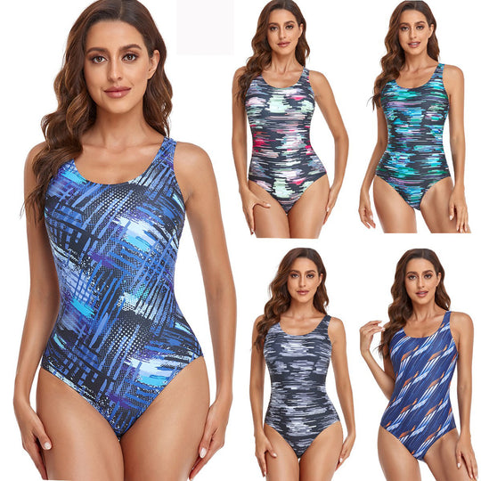 Damen Sportlicher Hochleistungs Badeanzug R&B