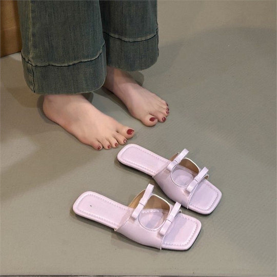 Damen modische Riemchensandalen mit eleganten Schleifen R&B