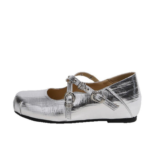 Damen Ballerinas mit modischem Riemchen-Design und hochwertiger Lederverarbeitung R&B