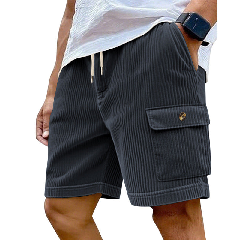 Herren Cargo-Shorts mit schmalem Schnitt und praktischen Seitentaschen R&B