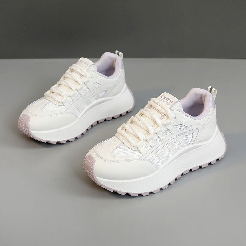 Damen Sportliche Chunky Sneaker mit dämpfendem Sohlenprofil und atmungsaktiver Obermaterialstruktur R&B