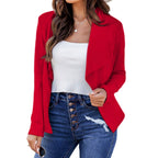 Damen elegante und lässige Blazerjacke R&B