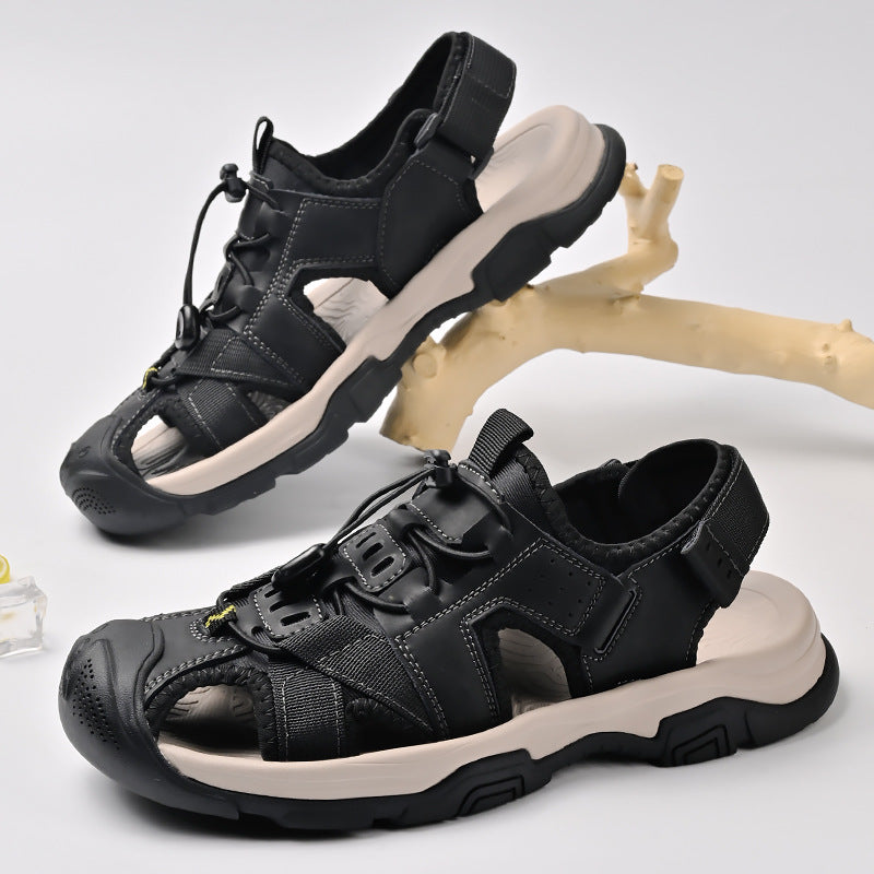 Herren Sportliche Sandalen mit rutschfester Sohle und verstellbarem Riemen R&B