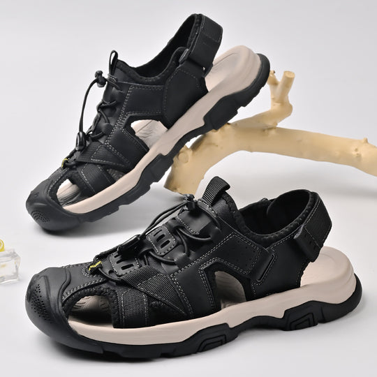 Herren Sportliche Sandalen mit rutschfester Sohle und verstellbarem Riemen R&B