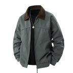 Herren leichte Utility-Jacke mit Stehkragen und praktischen Taschen R&B