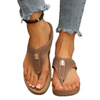 Damen Zehentrenner-Sandalen mit atmungsaktivem Obermaterial und ergonomischem Fußbett R&B