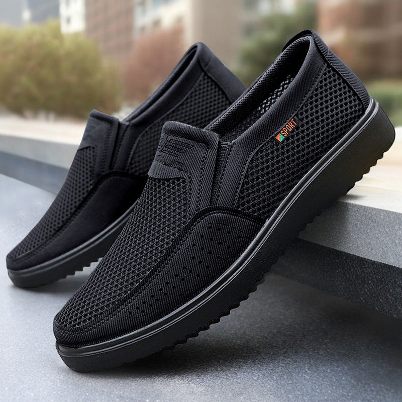 Damen Sportliche Mesh Slip-On Sneakers mit rutschfester Sohle R&B