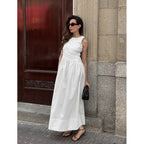 Damen Elegantes Maxikleid mit lässiger Passform und raffinierten Drapierungen R&B