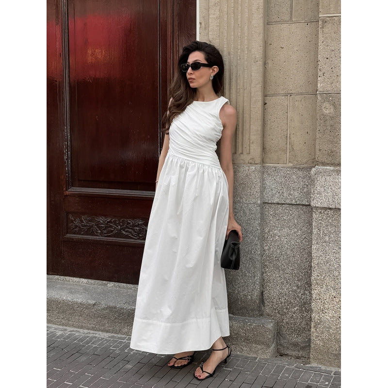 Damen Elegantes Maxikleid mit lässiger Passform und raffinierten Drapierungen R&B