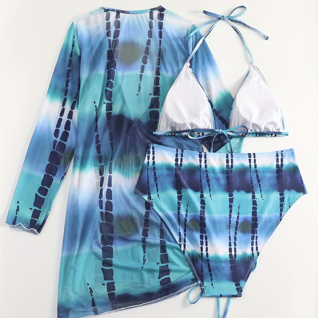 Damen Bikiniset mit elegantem Wickelkleid R&B